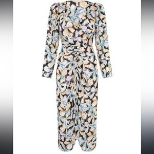 Rebecca Taylor Bow Fleur Dress, Midi Size 2, Silk